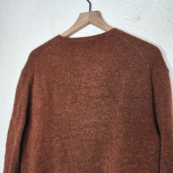 Madewell Kent Cardigan Sweater in Coziest Yarn Merino Wool Brown Size Medium - Picture 4 of 8